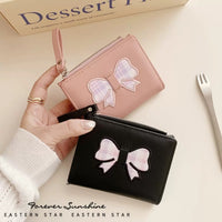 WA59 | Ribbon Purse / Wallet - pink 3$