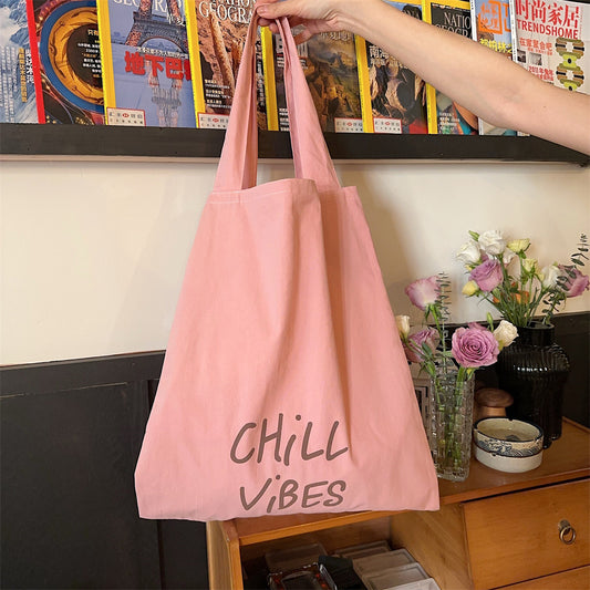 TOT77B | Chill Vibes (Pink) Tote bag