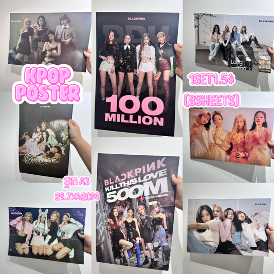 PTCA25 | Blackpink Kpop Poster (size 42x28.5cm)