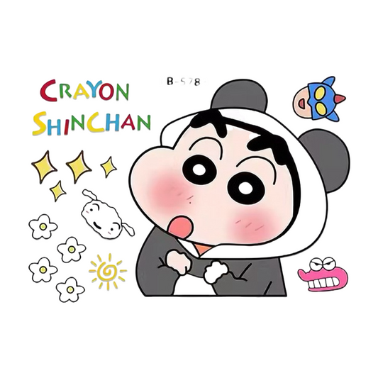 STKW25 | Shinchan Panda Motor Sticker size a4