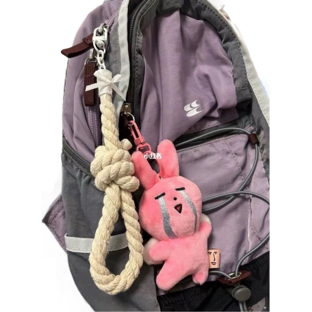 KC125 | Pink Bunny Cry Keychain