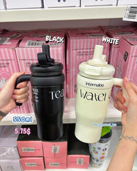 BOT71A | 5.75$ 550ml Stainless Cup / Bottle - White