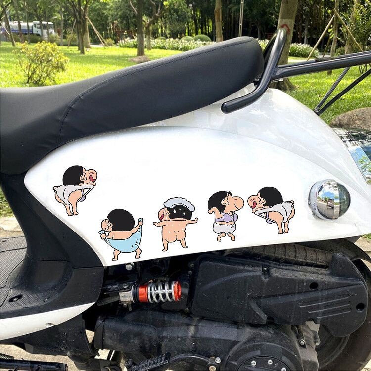 STKW13 | Shinchan Motor Sticker size a4