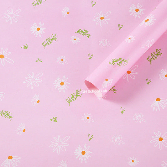 GFT90 | Pink Daisy Gift Wrap /Paper Wrap 74x50cm 1pcs