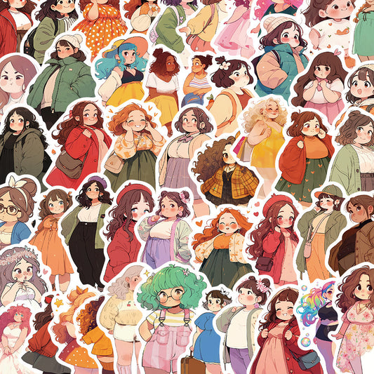 ST5006 | Girl Cartoon sticker pack (50sheets)