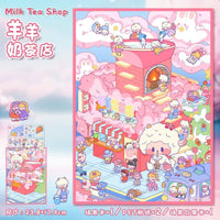 STPK32A | Decoration Sticker Pack - Milk Tea Shop