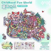 STPK63A | Sticker 1pack - childhood Fun World