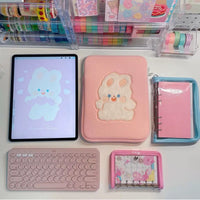 IPAB24A | 13-14inch Ipad & laptop bag - Pink Bunny