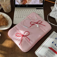 IPAB25 | 15.6inch Ipad & laptop bag - pink ribbon