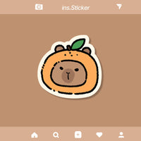 MPD03 | Capybara Orange Mouse Pad 1=1.5$