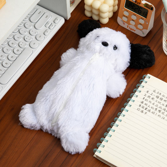 (discount) PECS66 PE66 | White Dog Pocha Pencil case 1=4.5$ dis 3$