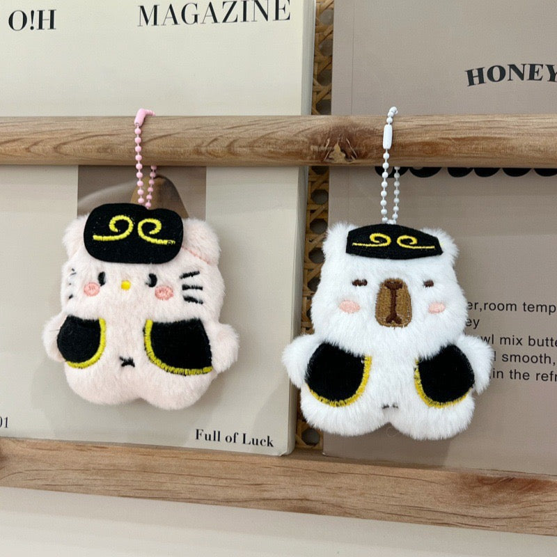 KC230 | Zhu Baijie Kitty & Capybara Keychain