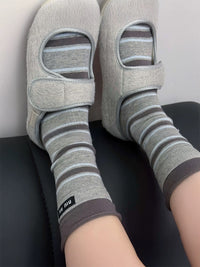 SO54B | Grey Line Sock 1pair 0.45$