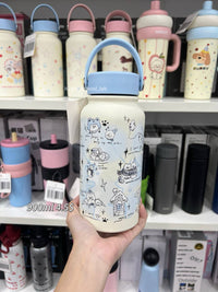 BOT111 | 900ml Stainless Bottle - Blue Christmas