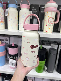 BOT30 | 900ml Stainless Bottle - Pink Dog