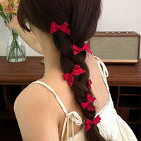 HSC105A | Red Mini Hair Clip 8pcs 0.5$