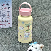 BOT33 | Stainless Bottle - Pink Kitty 900ml