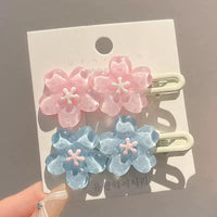 HSC214 | Flower Hair Clip 2pcs 0.5$