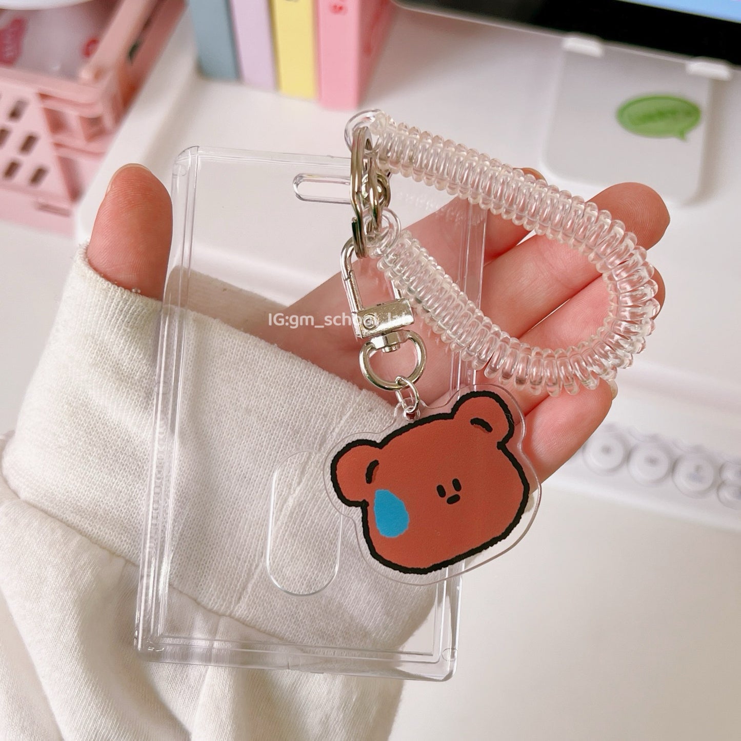 IDC48 | Wrist Coil Keychain Card Holder 1set 1.5$