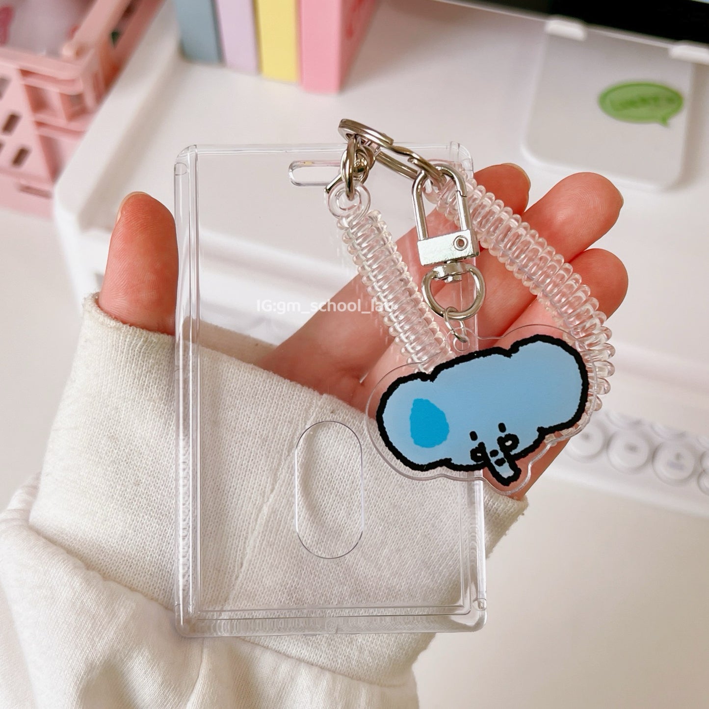 IDC48 | Wrist Coil Keychain Card Holder 1set 1.5$