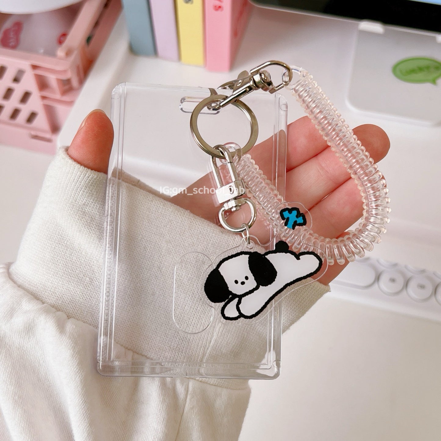 IDC48 | Wrist Coil Keychain Card Holder 1set 1.5$