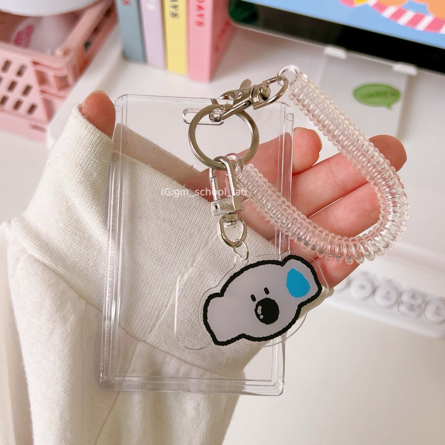 IDC48 | Wrist Coil Keychain Card Holder 1set 1.5$