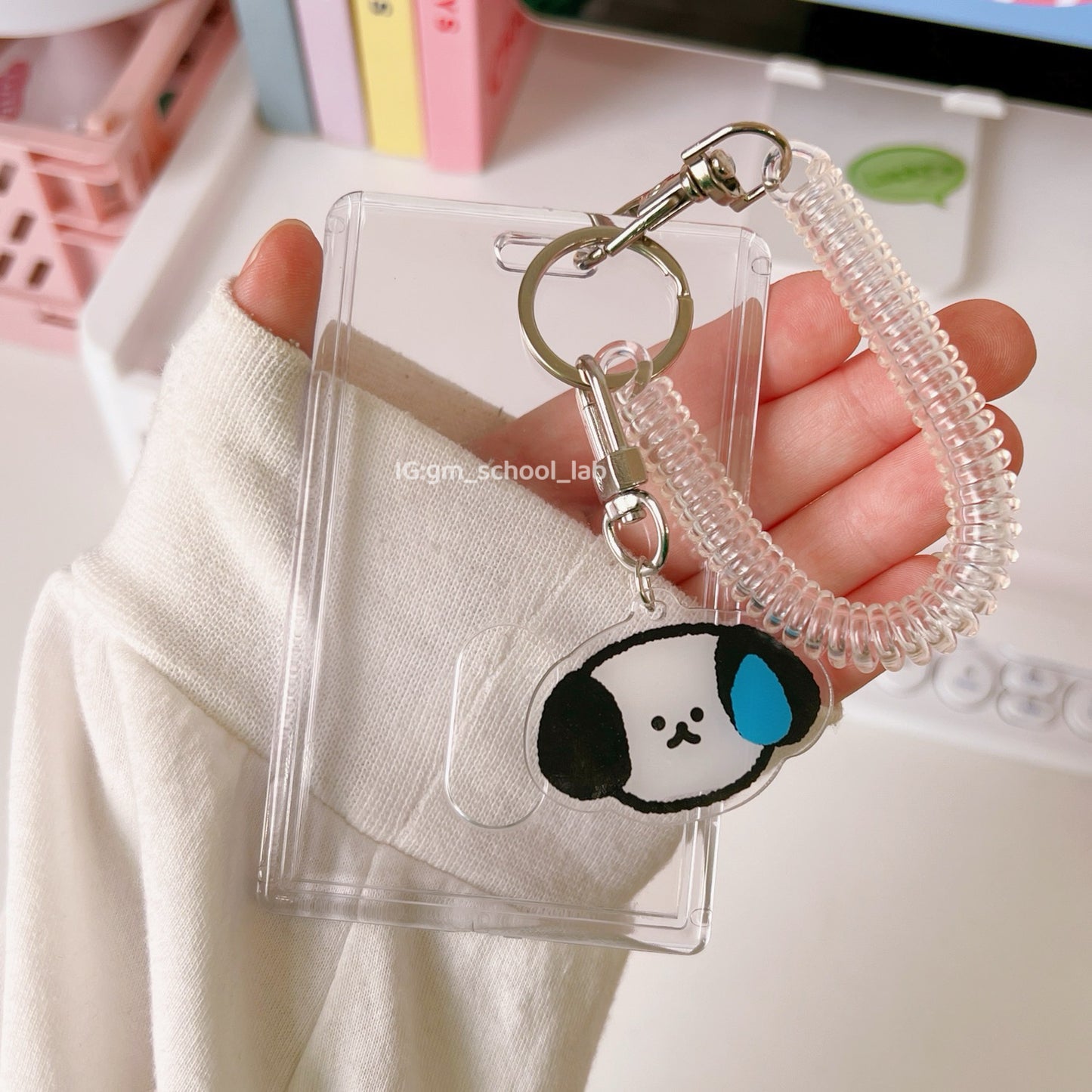 IDC48 | Wrist Coil Keychain Card Holder 1set 1.5$