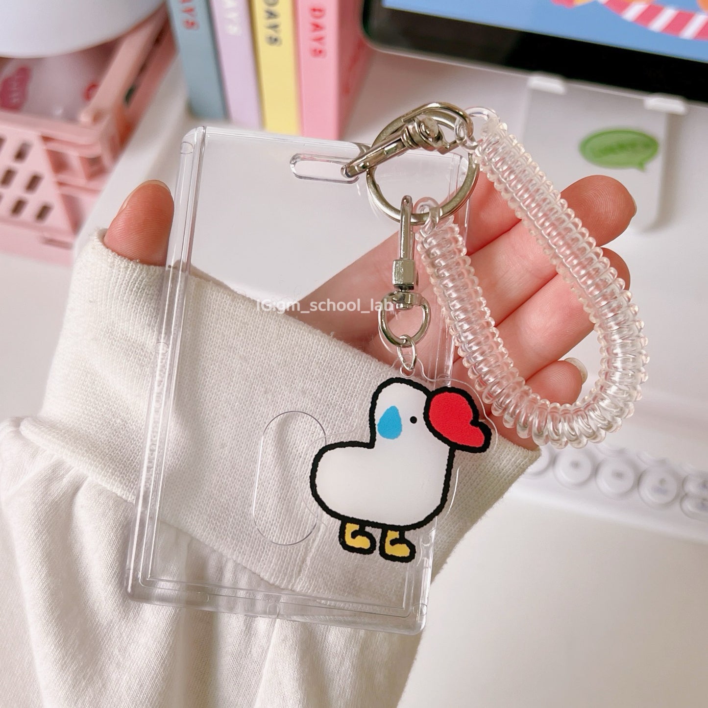 IDC48 | Wrist Coil Keychain Card Holder 1set 1.5$