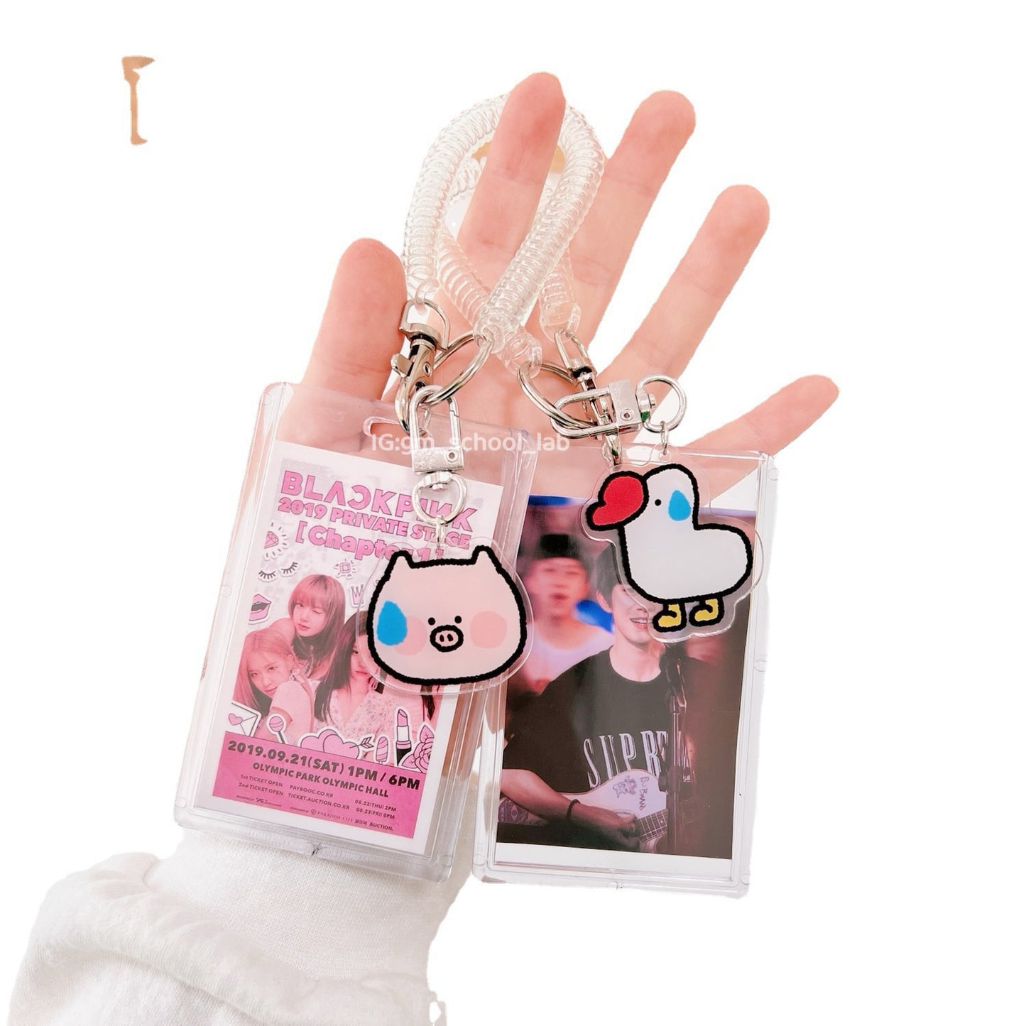 IDC48 | Wrist Coil Keychain Card Holder 1set 1.5$