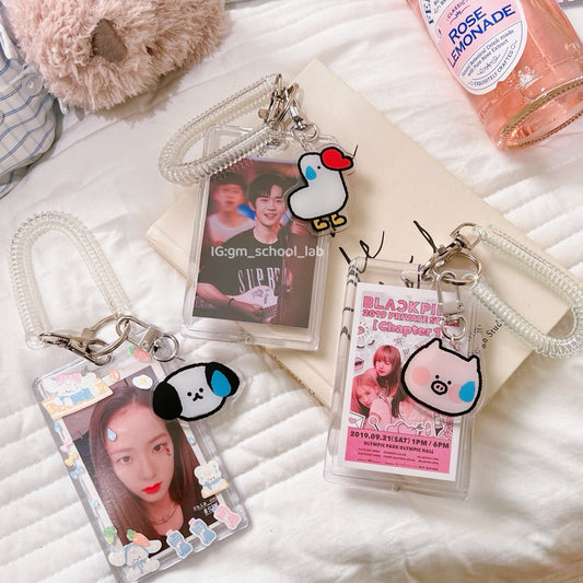 IDC48 | Wrist Coil Keychain Card Holder 1set 1.5$