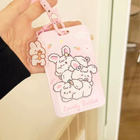 IDC186 | ID Card Frame - pink rabbit 1set1.25$