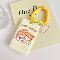 IDC173 | ID Card Frame - yellow cat 1set1.25$