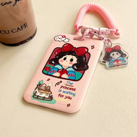 IDC187 | ID Card Frame - pink cinderella 1set1.25$