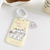 IDC175 | ID Card Frame - yellow cat 1set1.25$