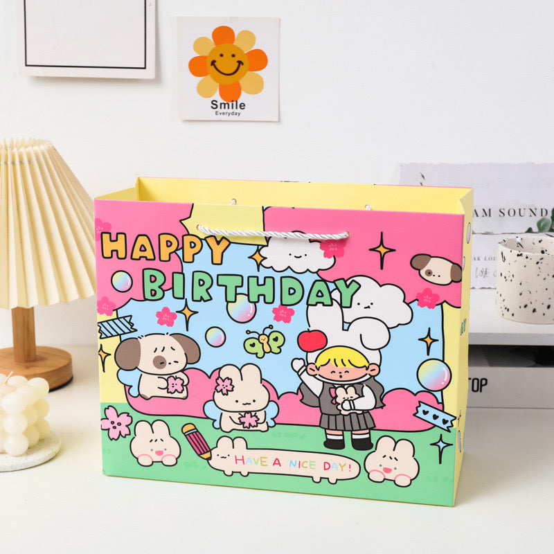 GFT57 | HBD Pink Paper Bag / Gift Bag