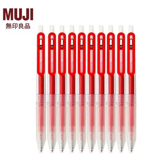 PENN03 | Muji Pen (press) 0.5mm 10pen/pack (red ink)