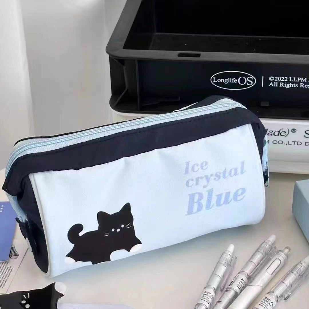 PECS48 | Pencil case blue cat 2.5$