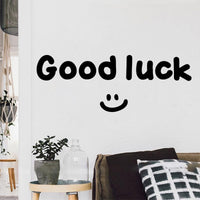 STKW06 | Good luck Sticker 35x13cm white