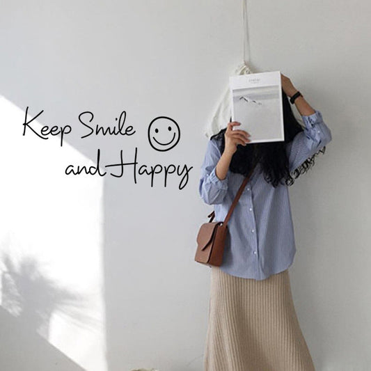 STKW11 | Keep Smile Sticker 40x20cm