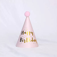 GFT141 | HBD Birthday Paper Hat - Pink 5pcs
