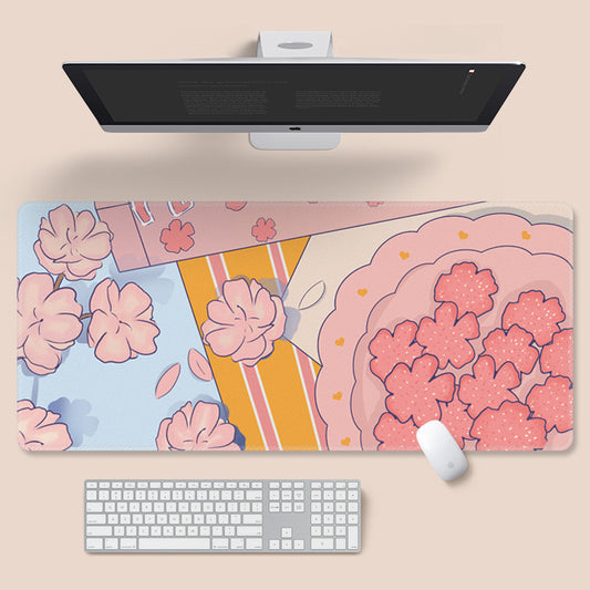 MPD17 | Sakura illustration Long Mouse Pad