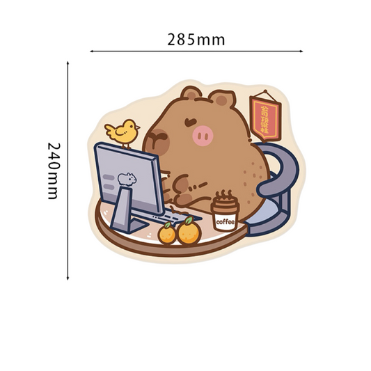 MPD06 | Capybara work Mouse Pad