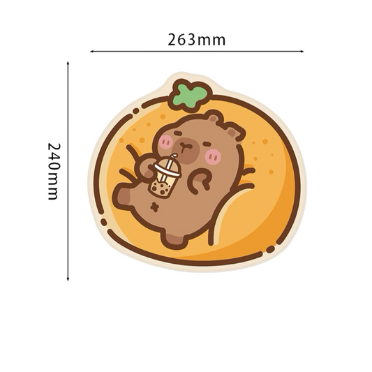 MPD05 | Capybara orange Mouse Pad