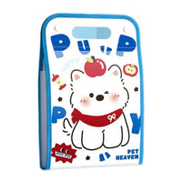 FOL28 | A4 13 layers Folder - Blue puppy