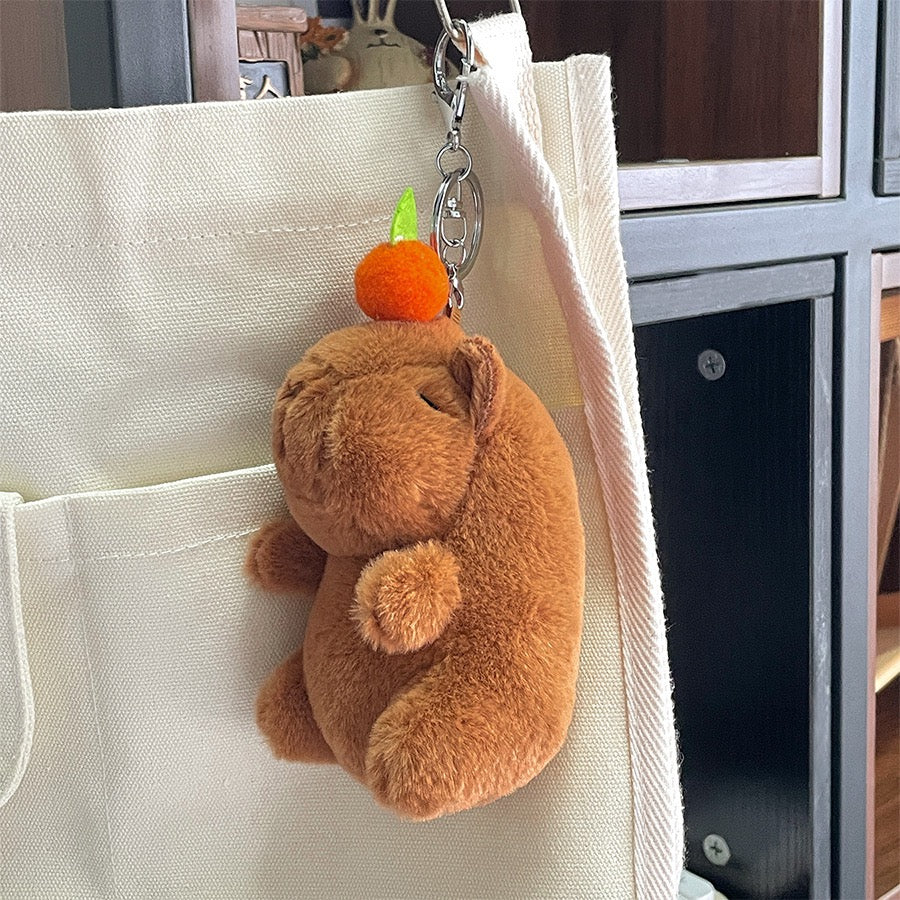 KC73 |  Capybara orange Keychain (have sound)